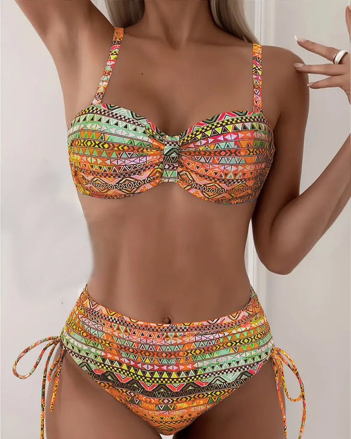Jada | Sexy Ethnic Stampa Bikini Completo