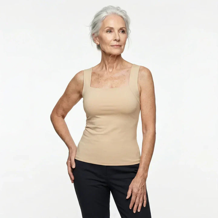 Genevieve | Canotta Nude con Reggiseno Integrato