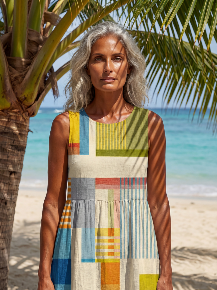 Esme | Painted Block Midi Abito