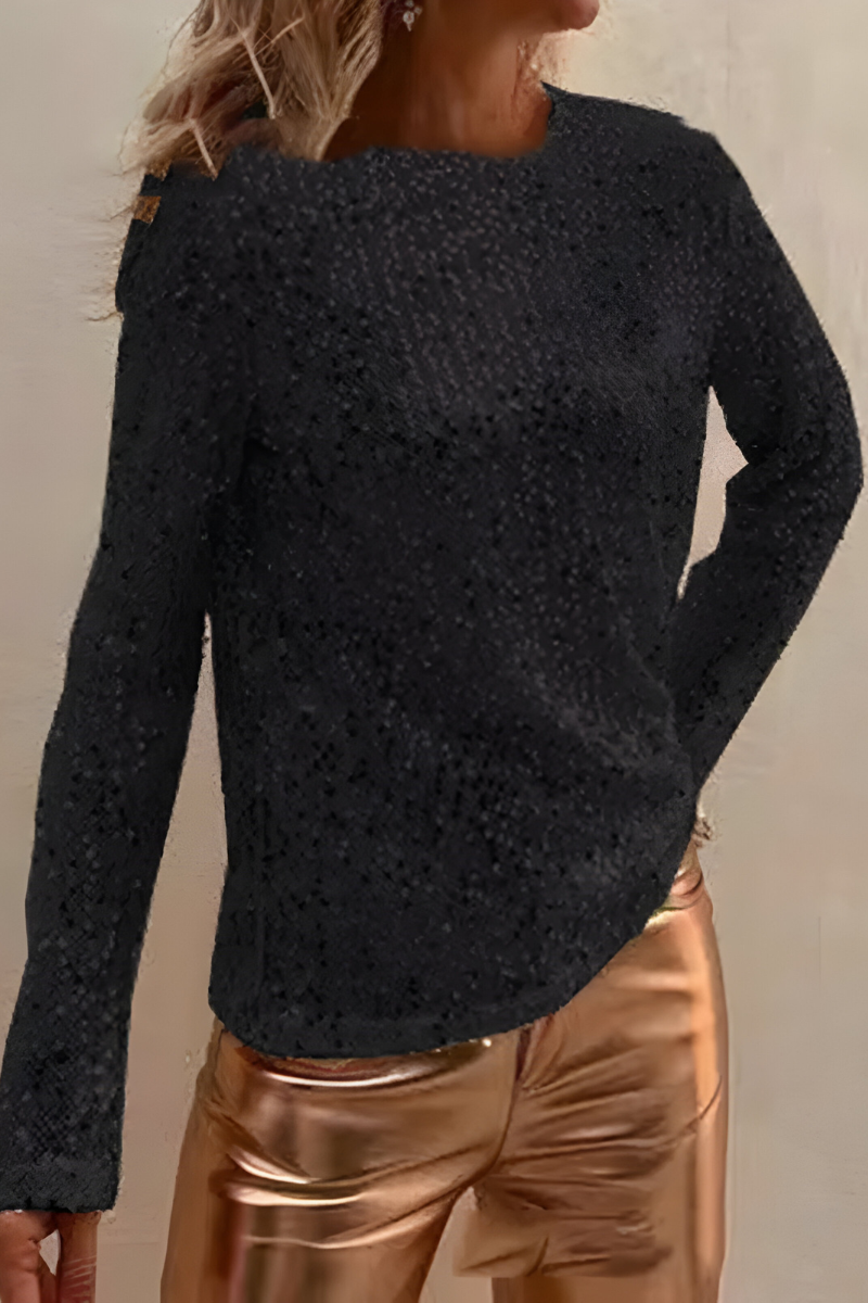 Alkira | Elegante Paillettes Manica Lunga Top