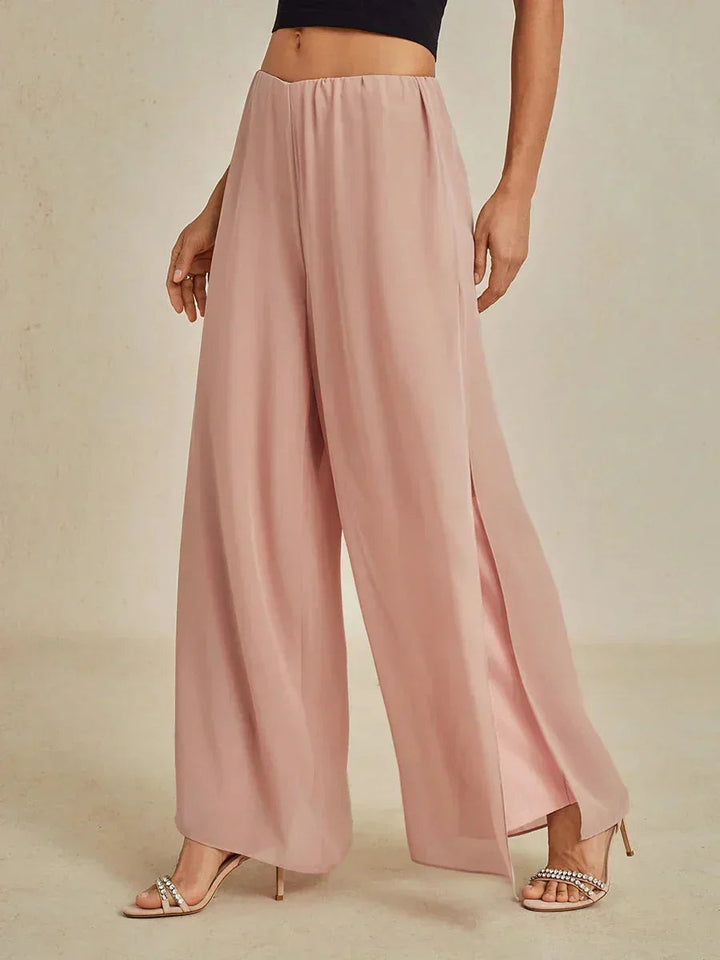 Wedgeline | Chiffon Split Leg Pantaloni