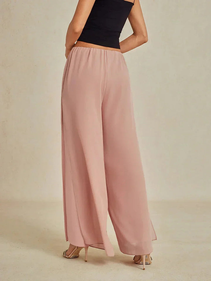 Wedgeline | Chiffon Split Leg Pantaloni