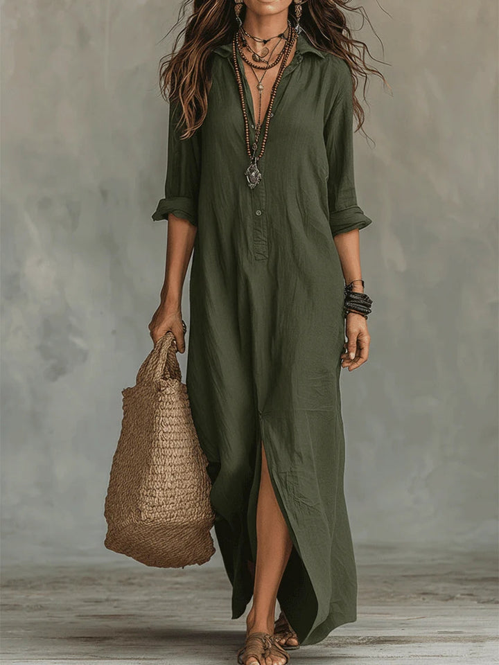 Alessia | Lungo Camicia Abito