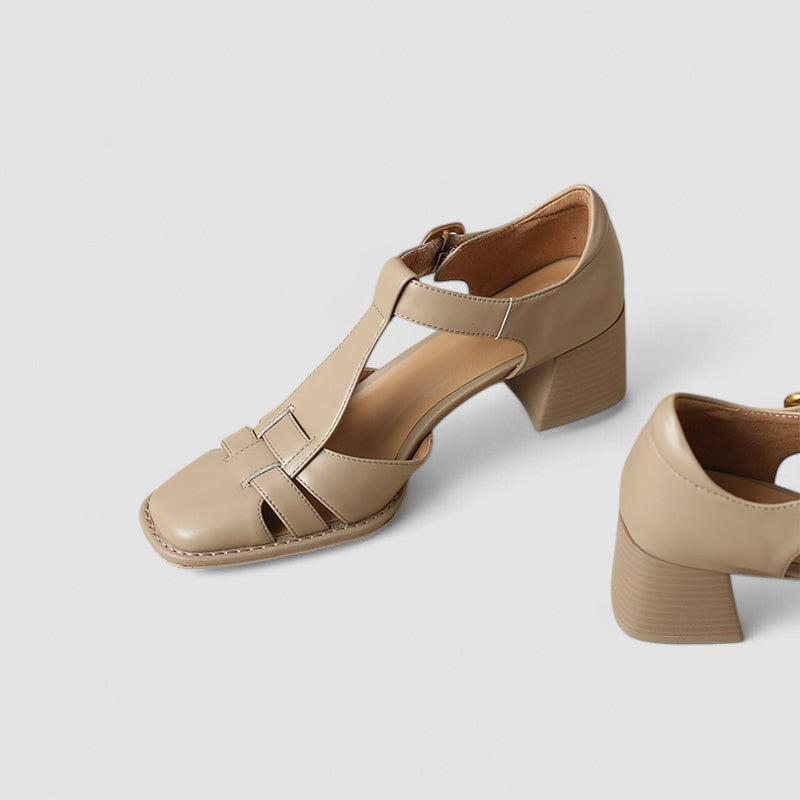 Elyxiana | Scarpe Ortopediche con Tacco e Cinturino a T