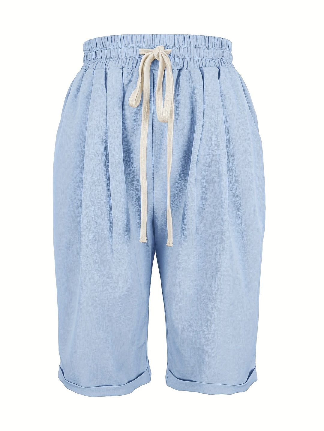 Lesley | Cropped Capri Pantaloni with Turn Up Cuffs
