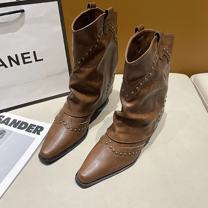 Sierra | Studded Western Stivali