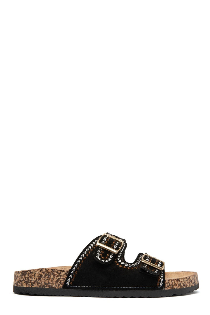 Ulrika | Nero Wedge Sandalo