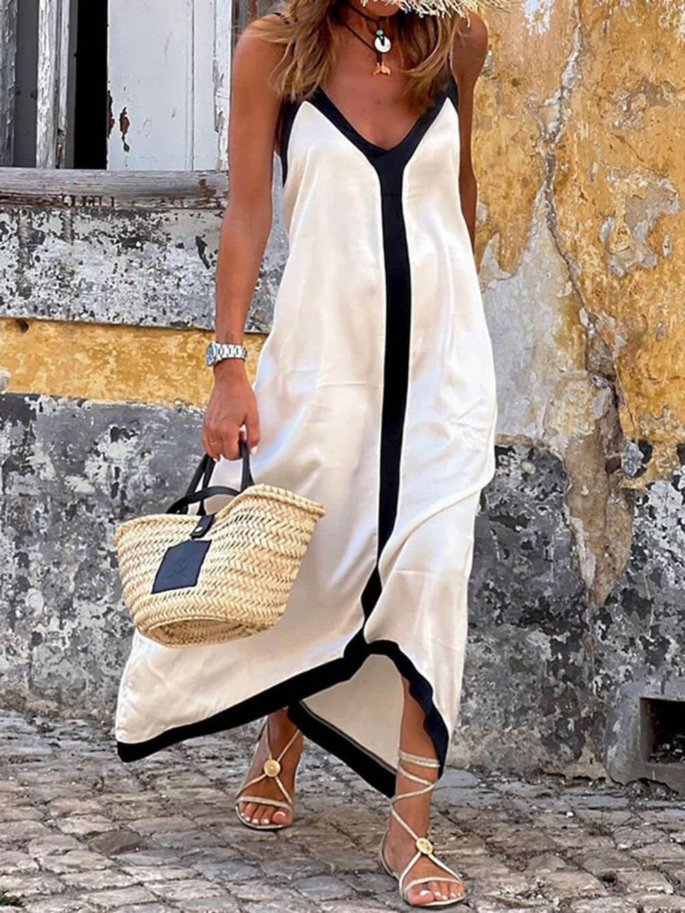 Silvana | Colour Block Midi Abito