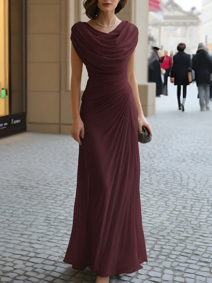 Ester | Elegante Maxi Abito with Draping