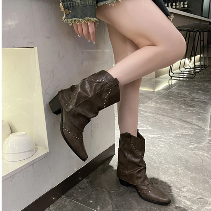 Sierra | Studded Western Stivali