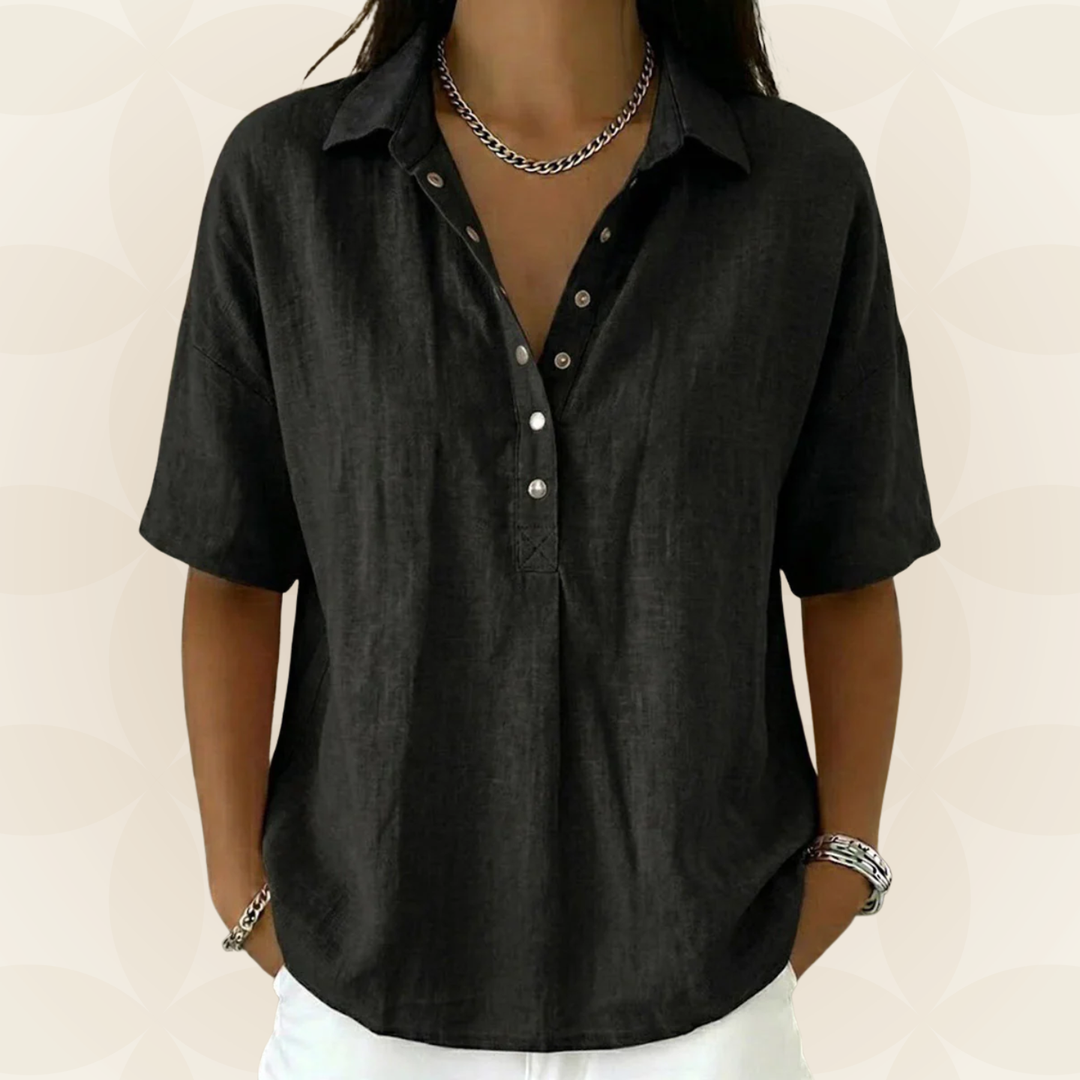 Bellamy | The Collared Button Camicetta