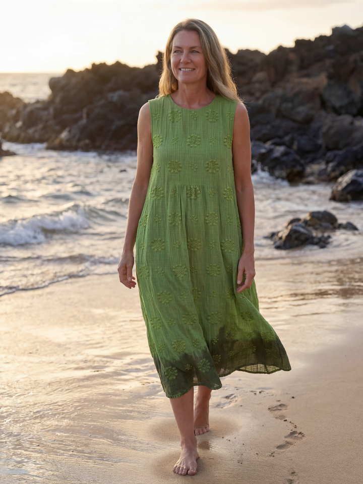 Kapua | Garden Texture Midi Abito