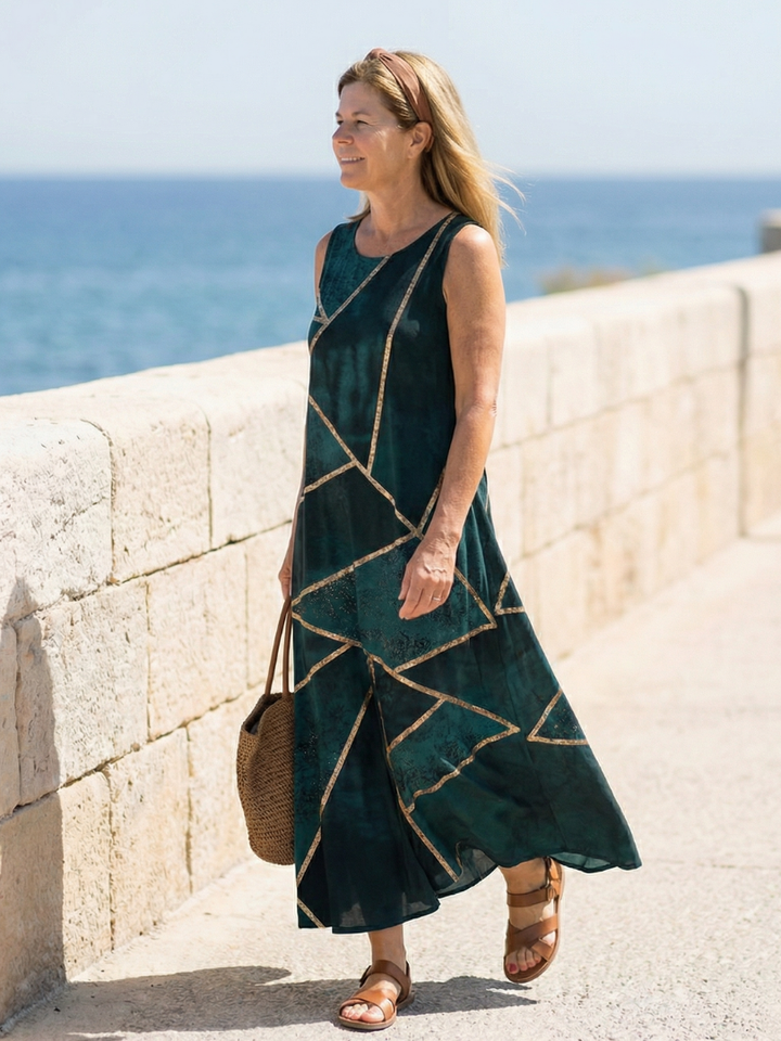Saelle | Abito Midi dai Toni Rilassanti