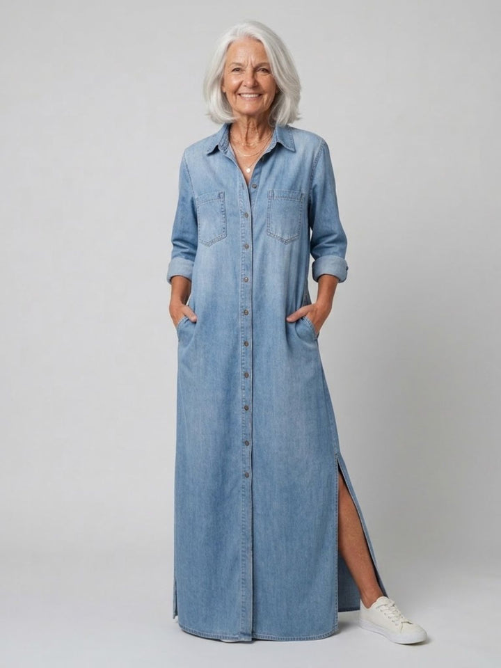 Denim Maxi Abito