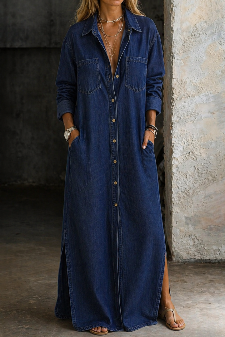 Denim Maxi Abito