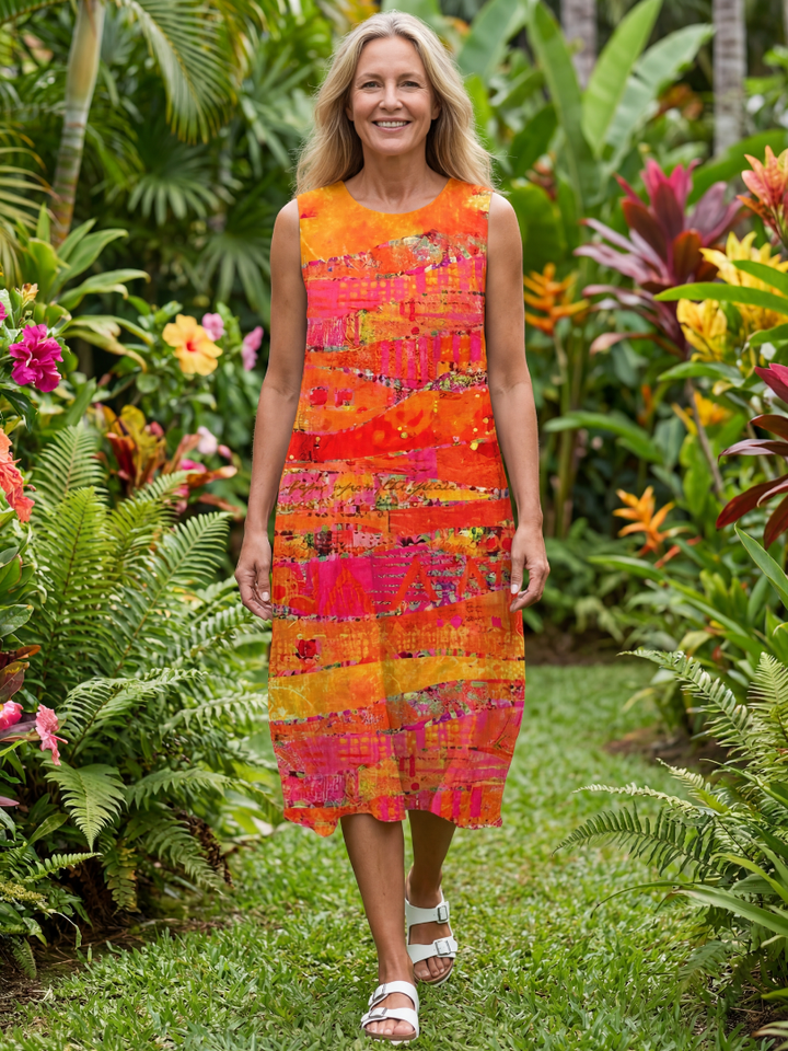 Leilani | Painted Path Midi Abito
