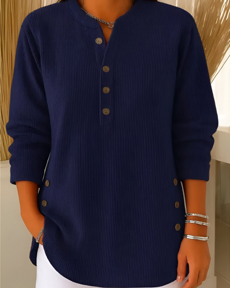 Lorne | a Coste Button Placket Maglia Top