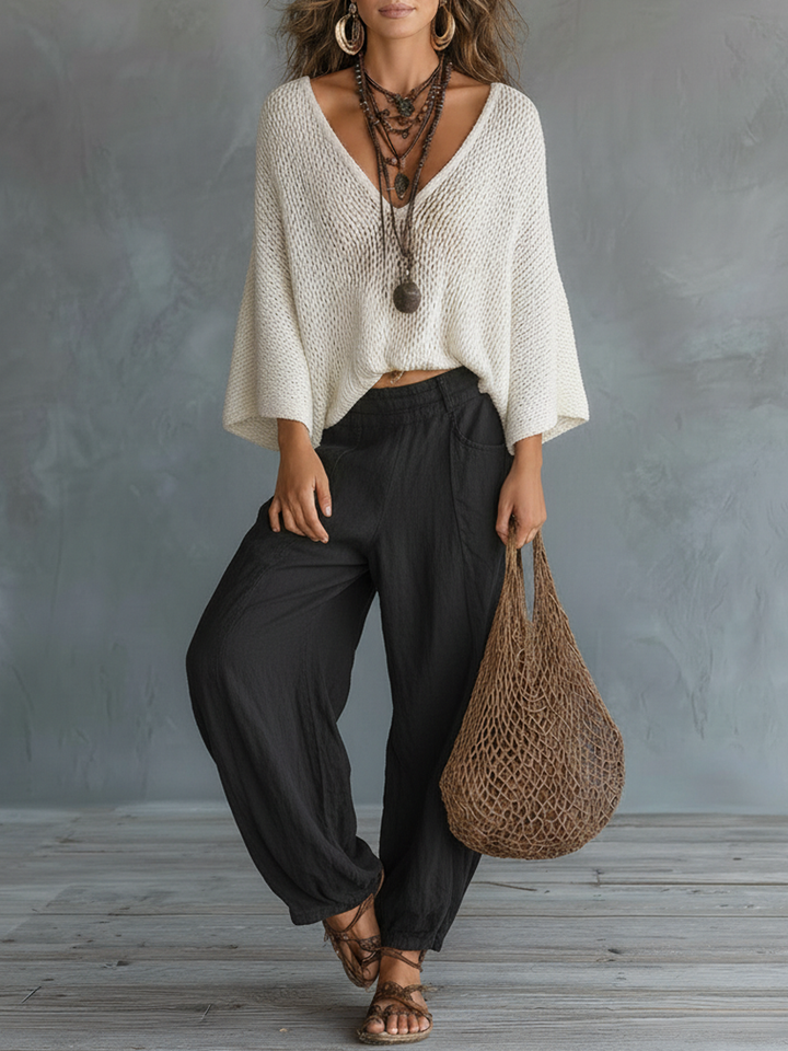 Hazel | Completo Maglione a Mantella