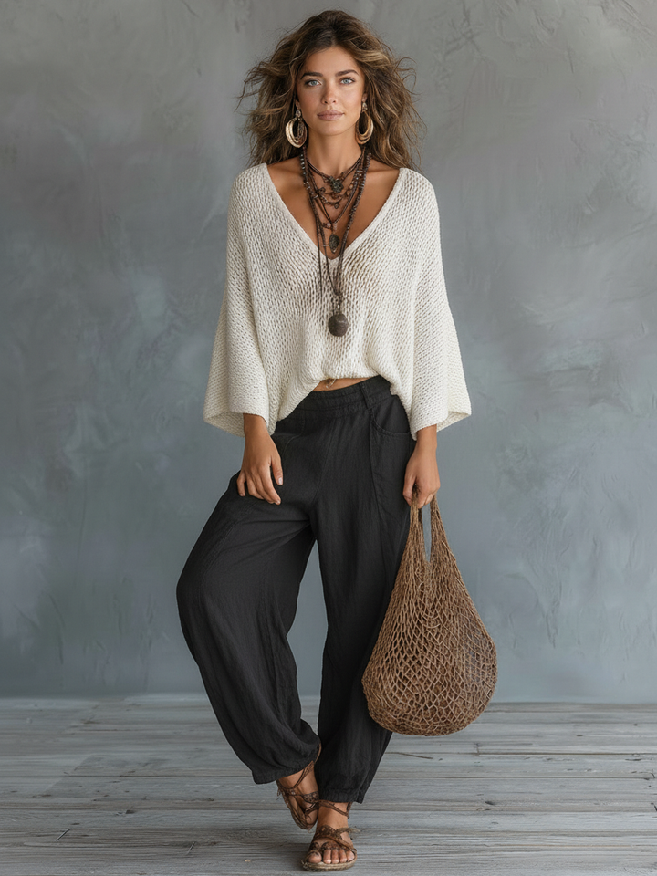 Hazel | Completo Maglione a Mantella