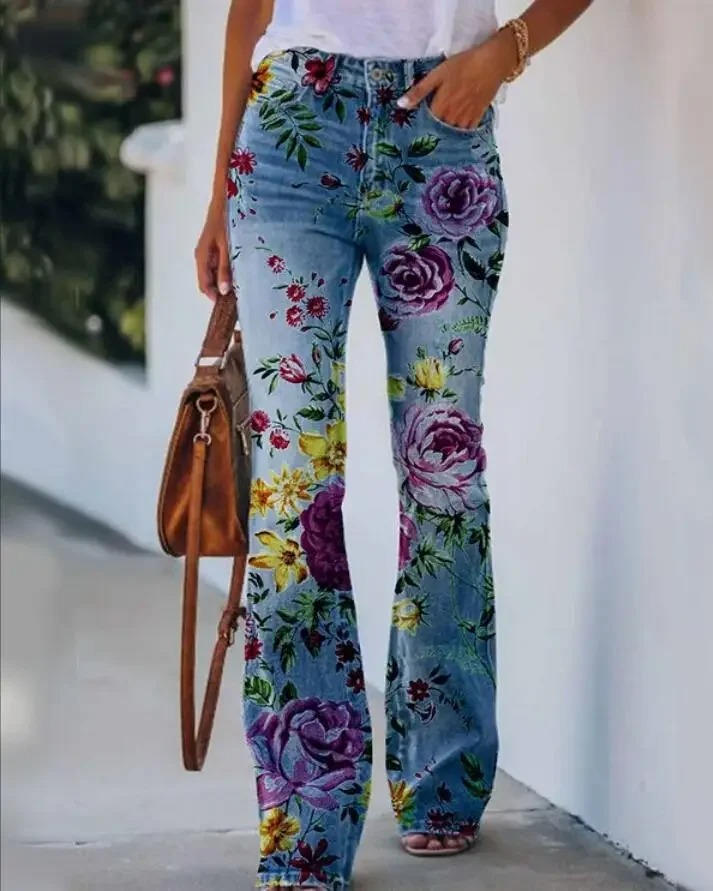 Briony | Embroidered Floreale Flare Jeans
