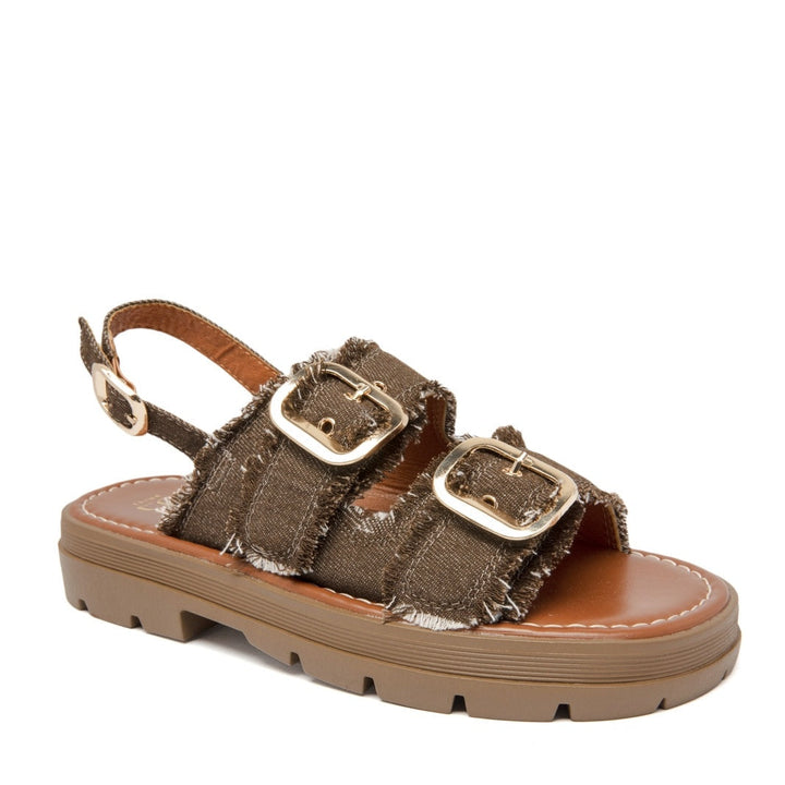 Dovie | Marrone Wedge Sandalo