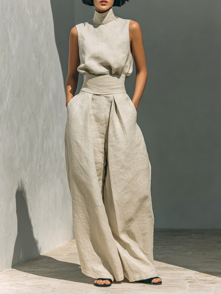Chloe | Lino Camicetta Completo