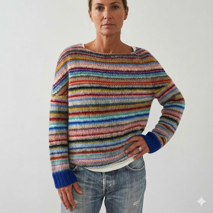 Zia | Rainbow Stripe Maglia Jumper