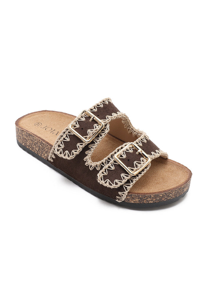 Sunniva | Marrone Wedge Sandalo