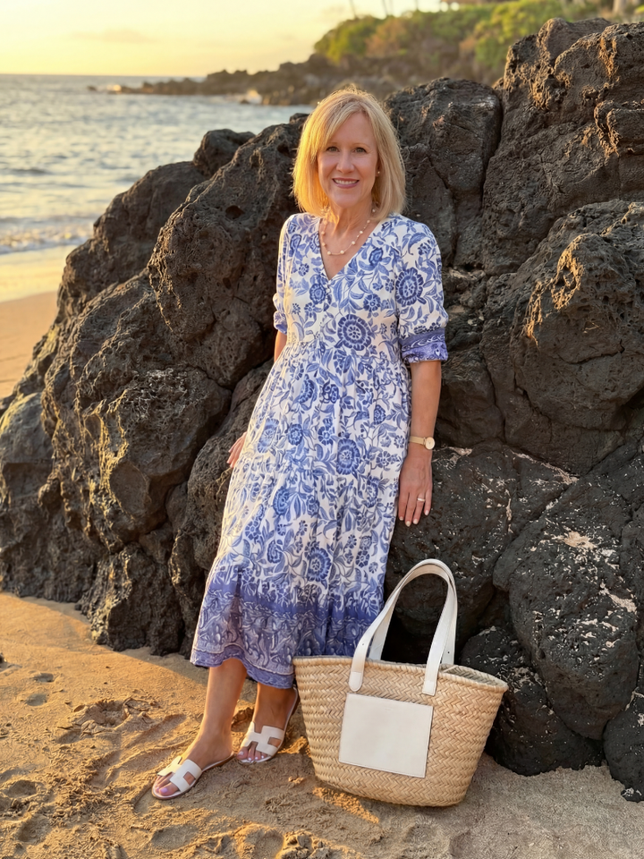Nalani | Porcelain Midi Abito