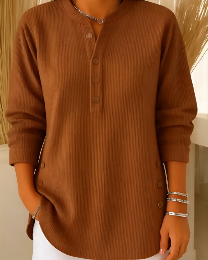 Lorne | a Coste Button Placket Maglia Top