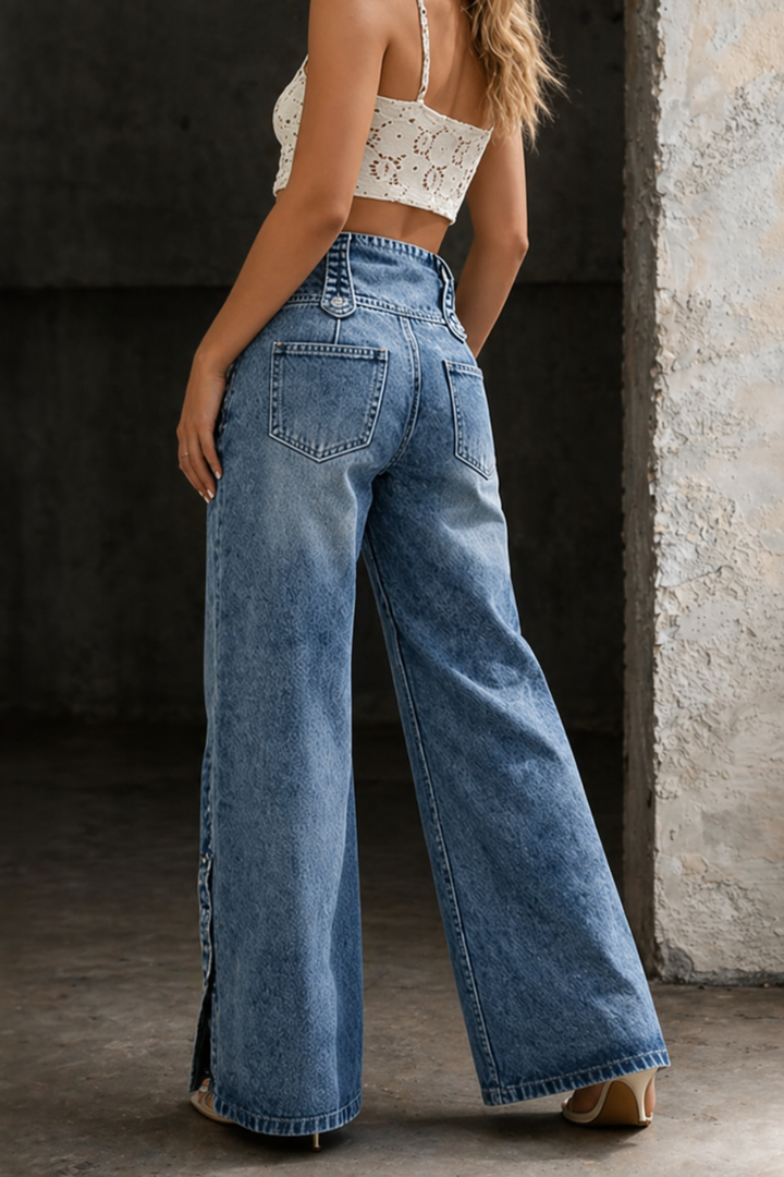 Mia | Jeans Vita Alta con Spacco