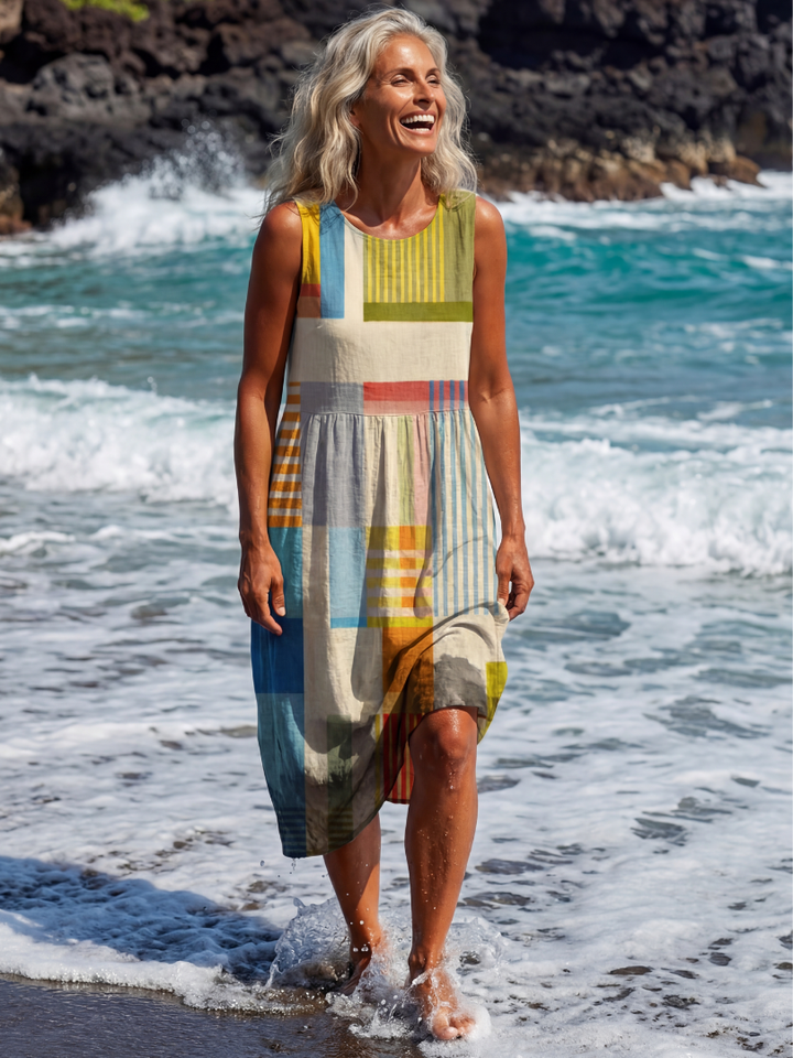 Esme | Painted Block Midi Abito