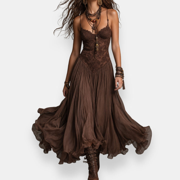 Bruna | Boho Pizzo Abito