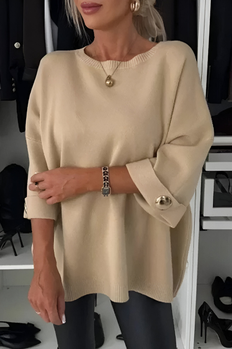Coorah | Morbido Button Cuff Maglia Top