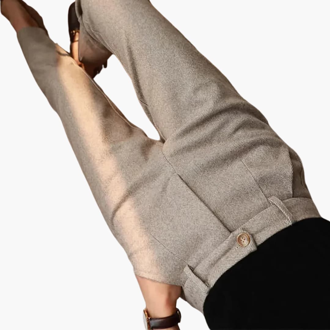 Sibyl | Tailored Straight Leg Pantaloni with Pockets