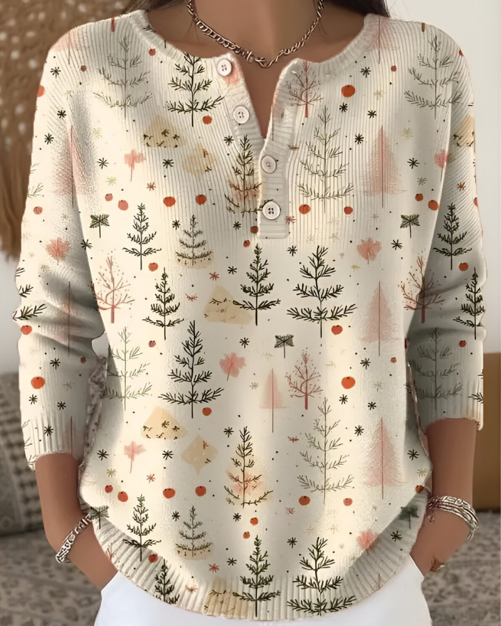 Joss | Festive Christmas Stampa Top