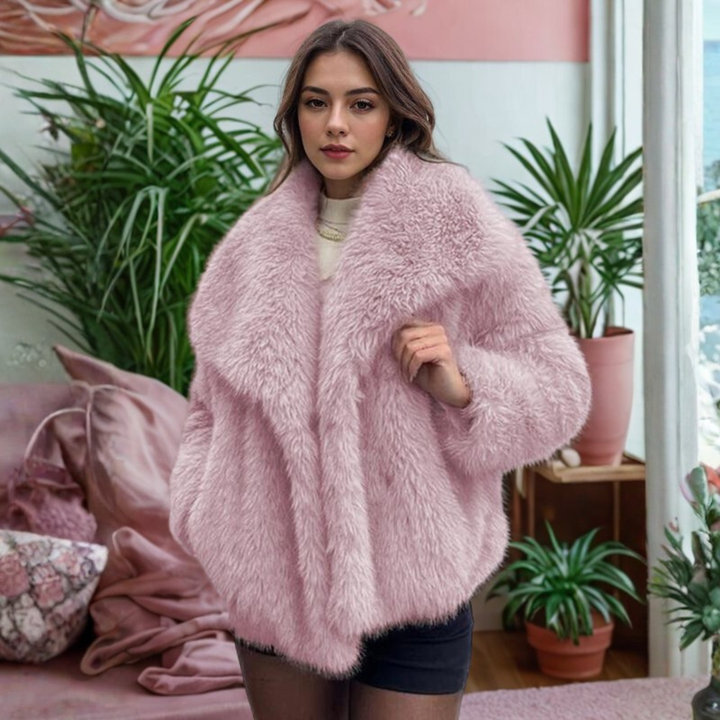 Corrine | Fuzzy Collar Cappotto
