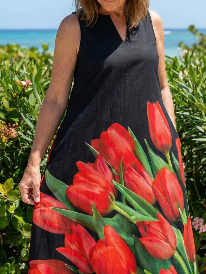 Cylia | Maxi Abito Rosa Tenue