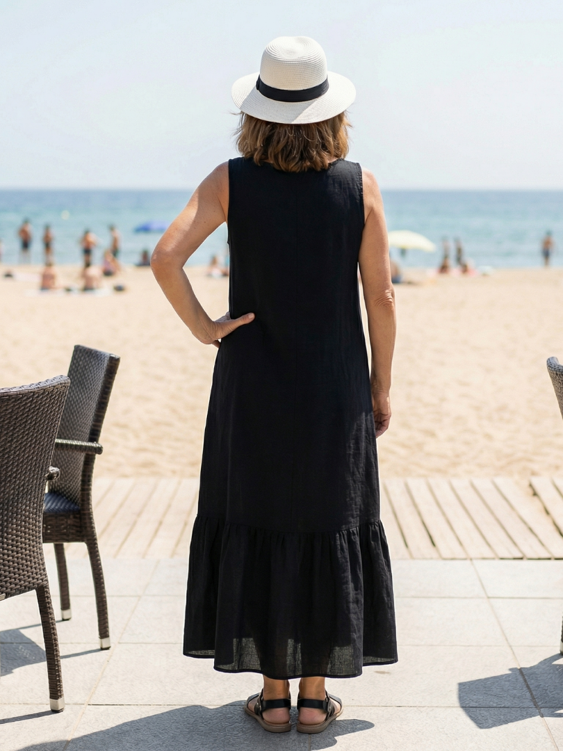 Ismerie | Abito Midi Drappeggiato Comodo