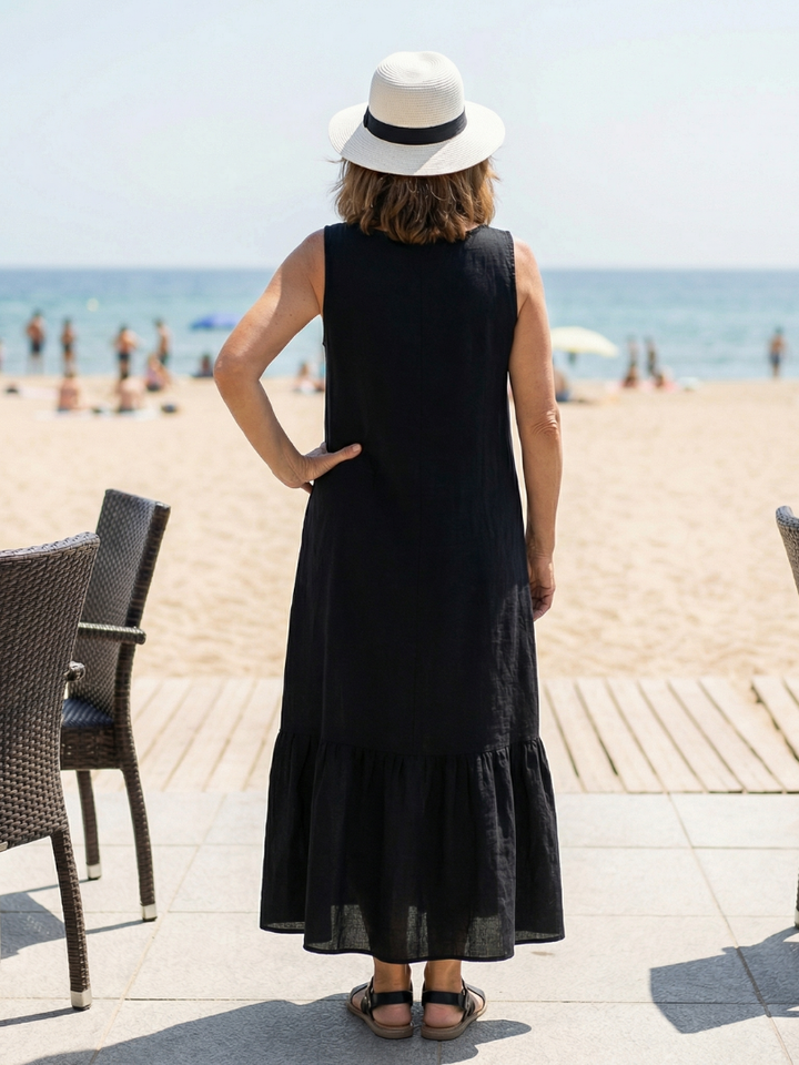 Ismerie | Abito Midi Drappeggiato Comodo