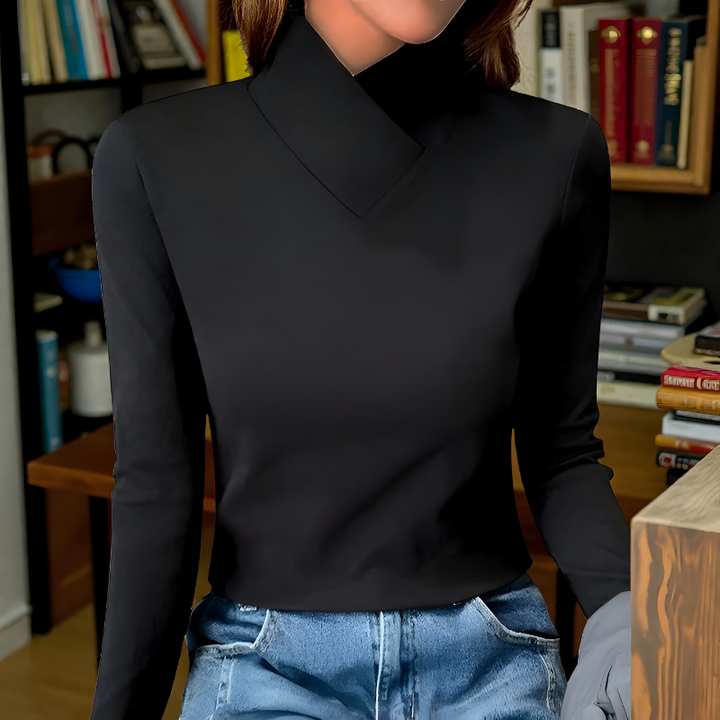 Jacaranda | Minimal Turtleneck Maglia Top