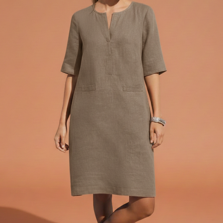 Marlowe | Refined Shift Abito with Elbow Sleeves