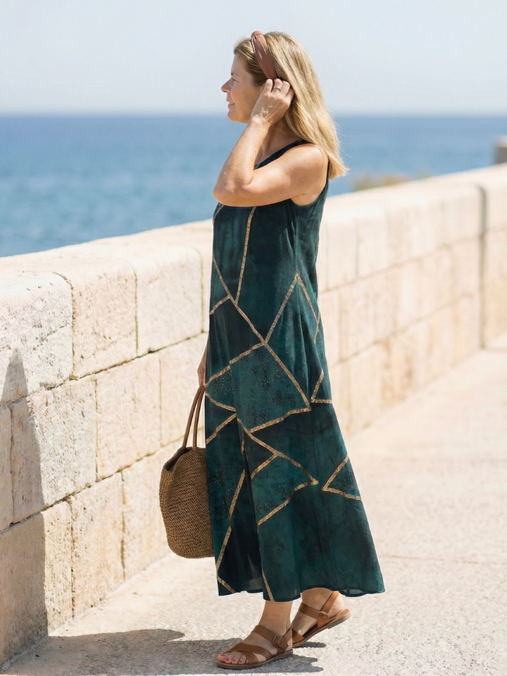 Saelle | Abito Midi dai Toni Rilassanti