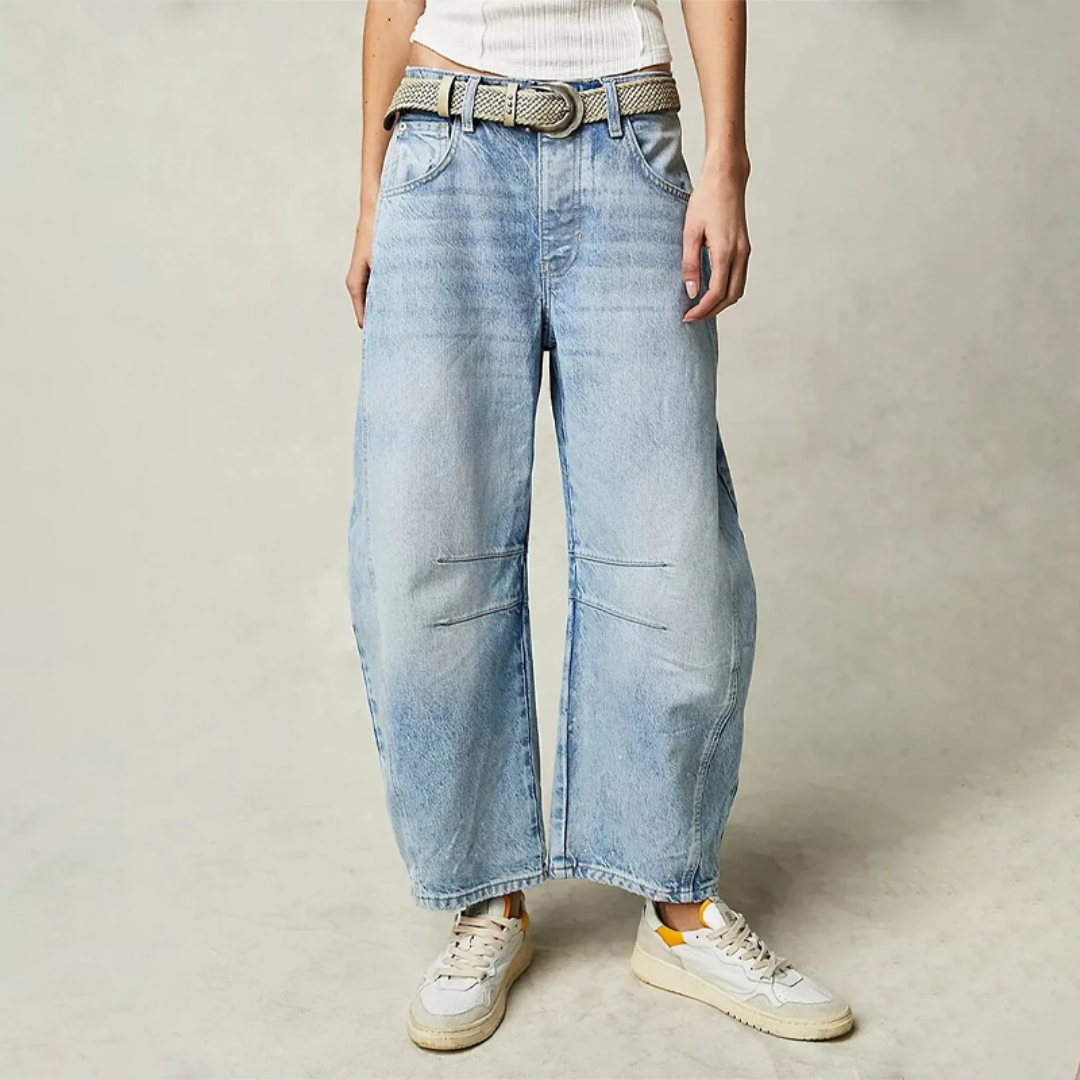 Bronwen | Moderno High Waist Barrel Leg Jeans