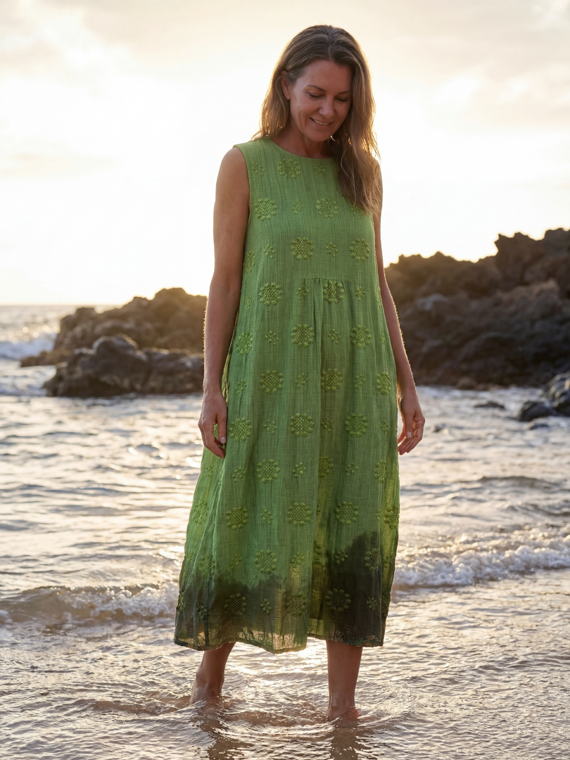 Kapua | Garden Texture Midi Abito