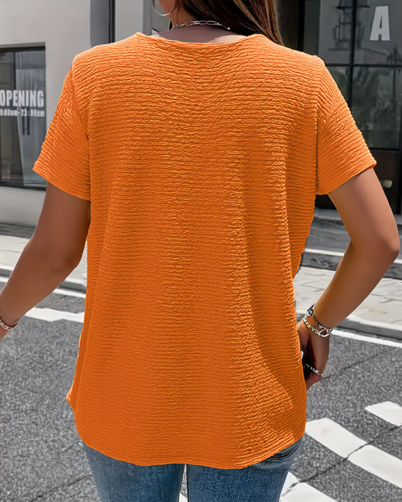 Barbara | T-shirt con Colletto e Bottoni