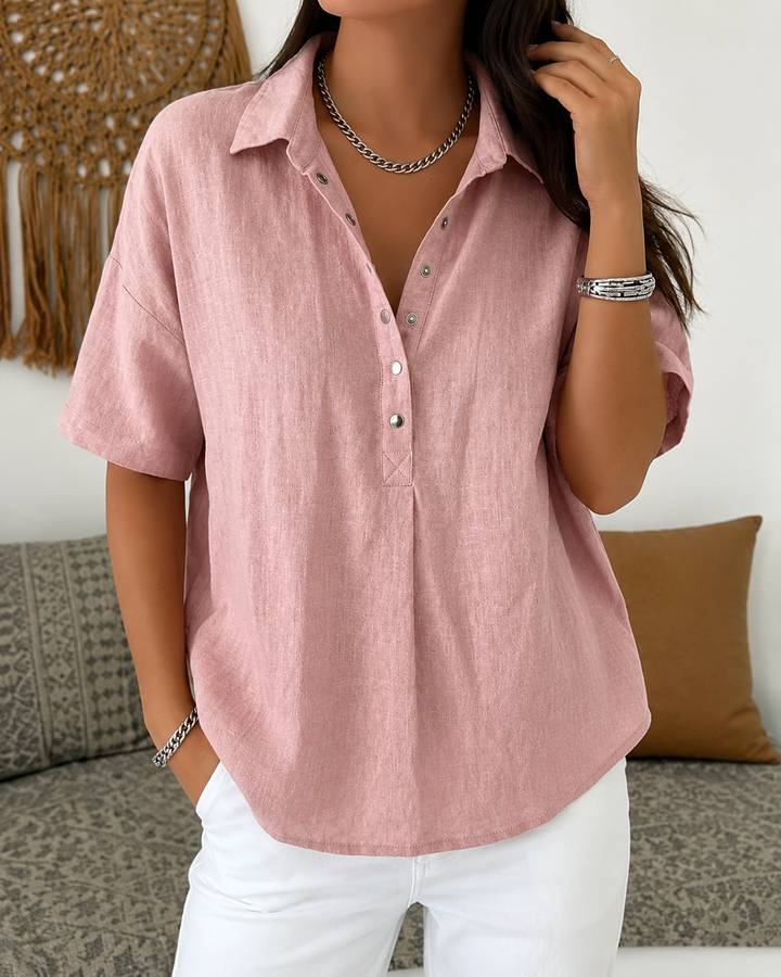 Cerise | Airy Lino Camp Camicia