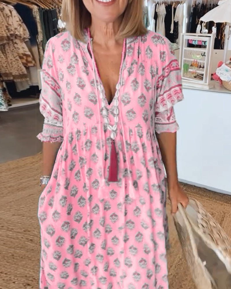 Mana | Abito Floreale Chic Scollo a V
