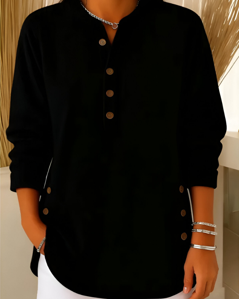 Lorne | a Coste Button Placket Maglia Top