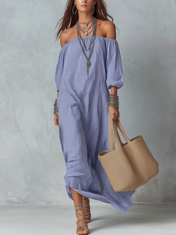 Jolene | a Righe Resort Maxi Abito